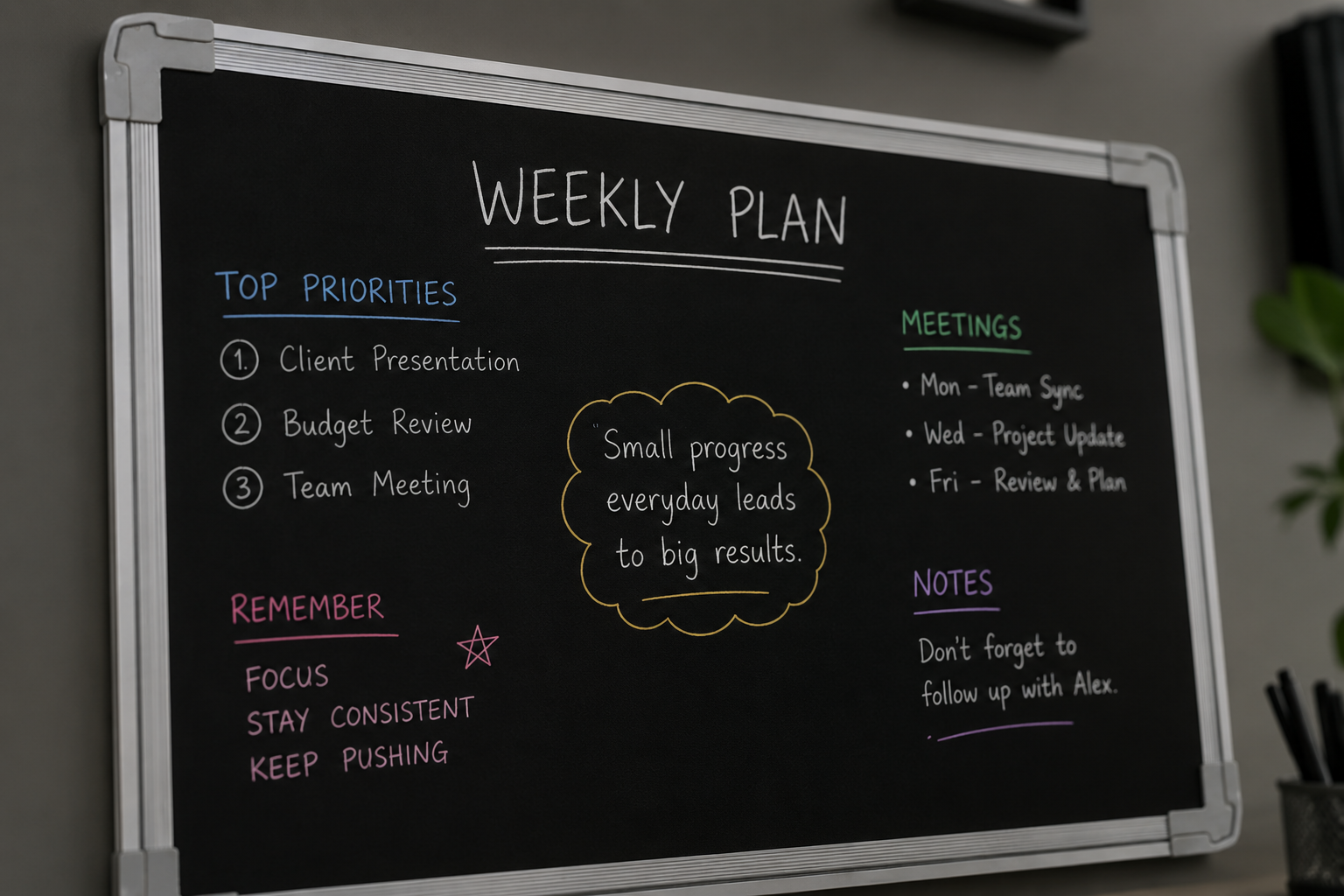 Black Chalk Board Classic